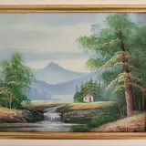 Tableau paysage signé Cuoper