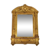 Golden resin mirror to hang