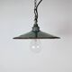 Industrial Green Enamel Light, 1950s
