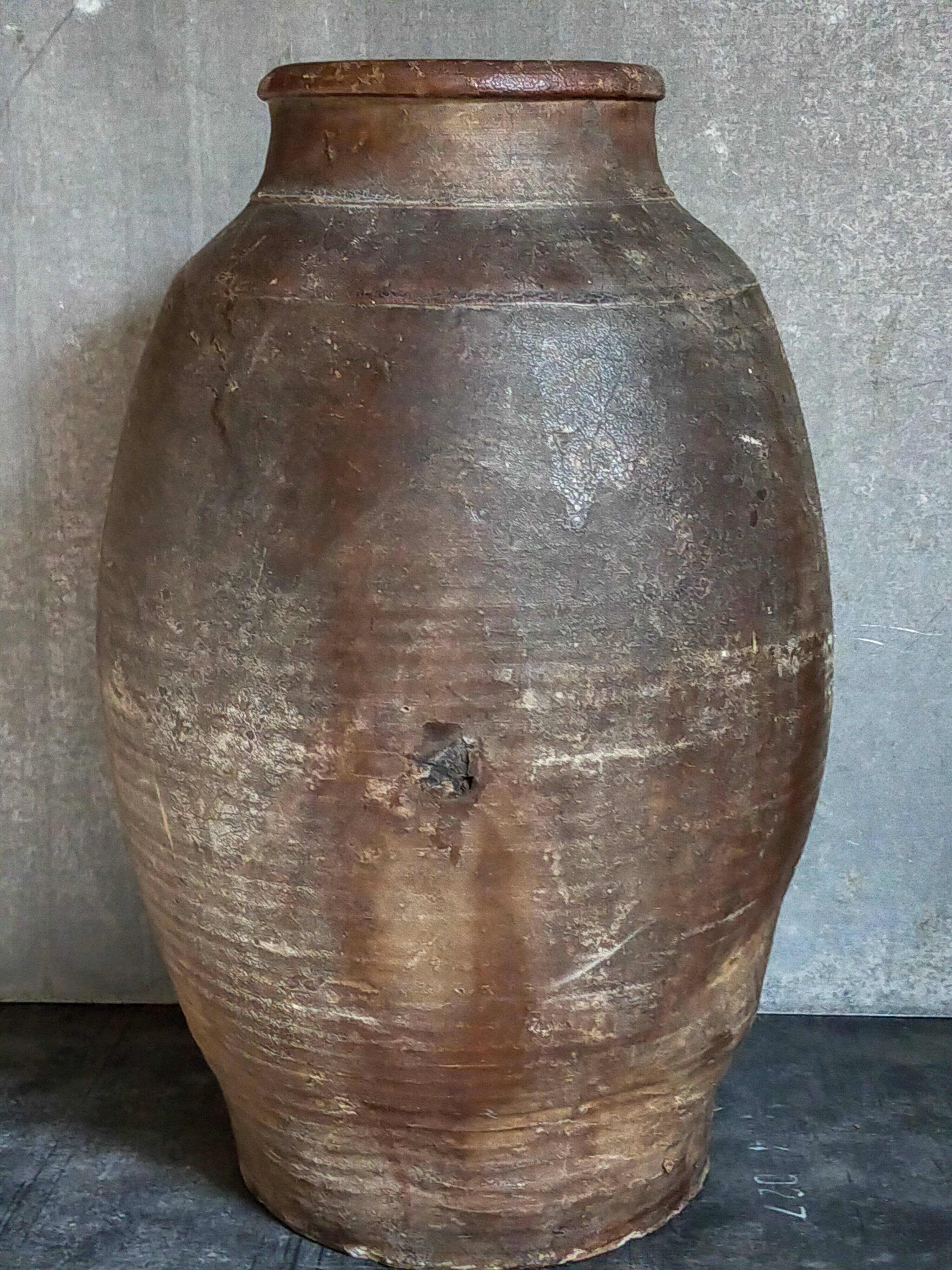 XXL traditional pottery old 19th century folk art 42 cm