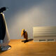 Pinguino Forma Lightning desk lamp vintage 90s