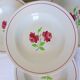 4 K and G Luneville soup plates, Rose Mai model 2106204