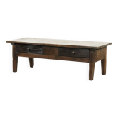 Antique 18th century Southern European coffee table made of chestnut wood