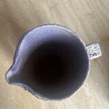 Speckled ceramic jug fat lava
