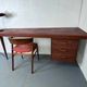 Danish modernist desk in teak, 1950s