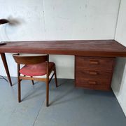Bureau danois moderniste en teck, années 1950