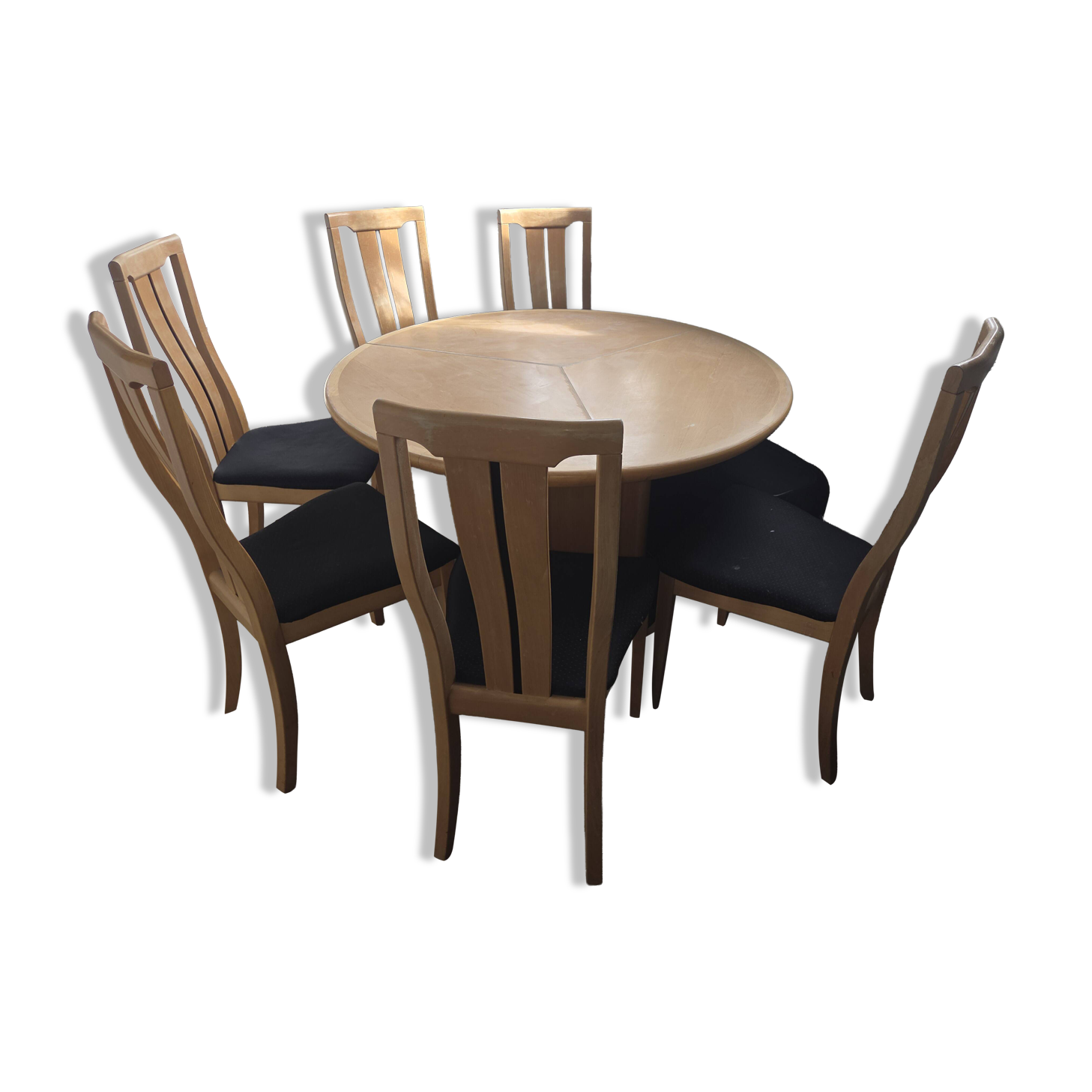 Skovby SM32 expanding dining table + 6 chairs