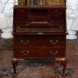 Antique Edwardian carved mahogany desk