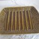 Khaki asparagus dish in vintage Sarregemines France slip