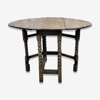 Table Gateleg anglaise en chêne - XVIIIème
