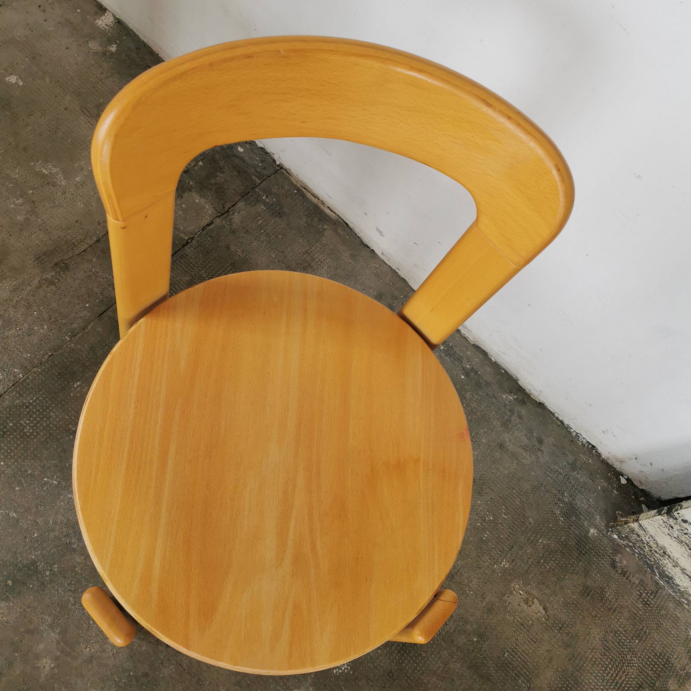 Set of 4 Rey chairs by Bruno Rey for kusch and CO