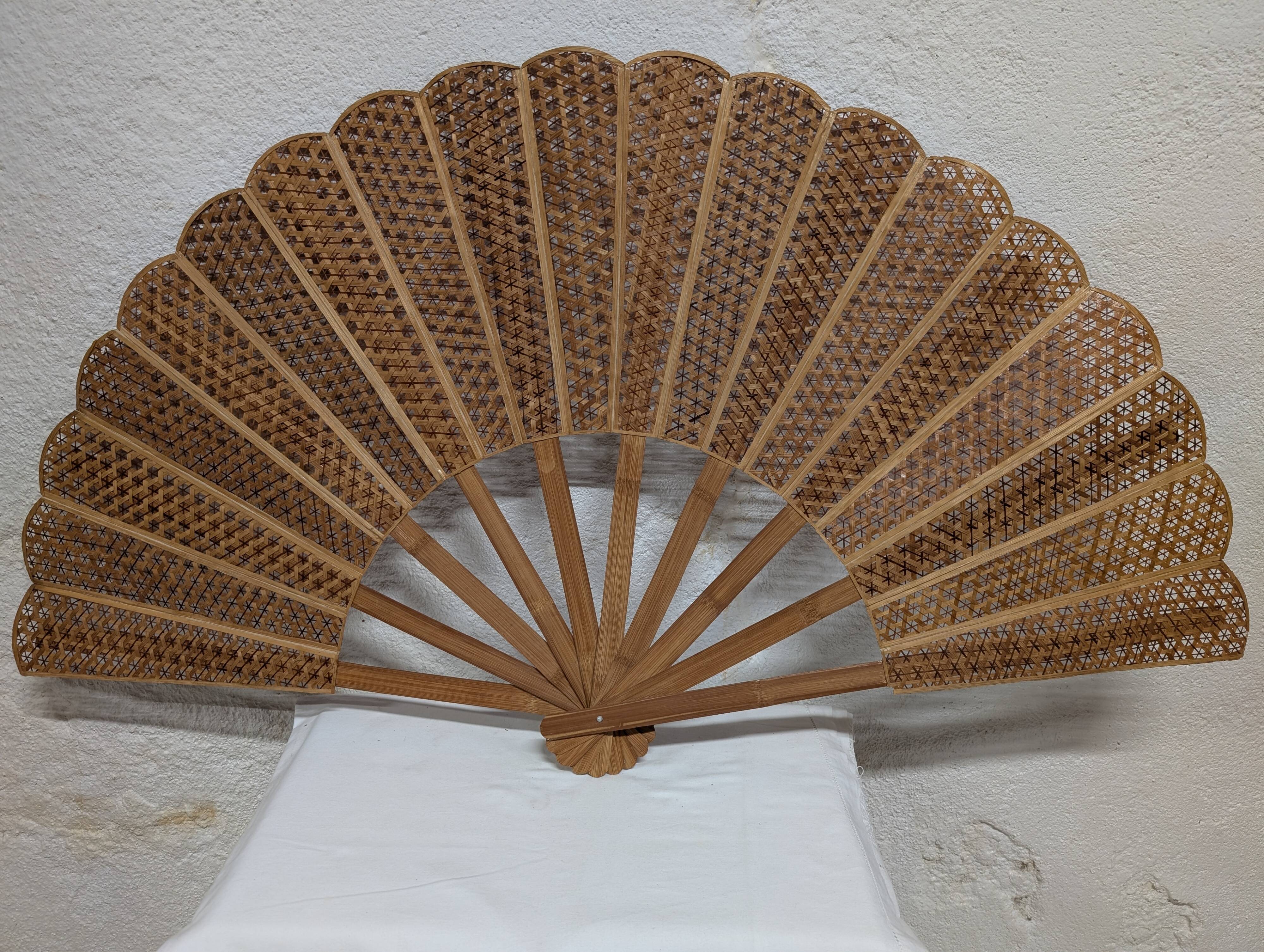 Ancient giant bamboo fan