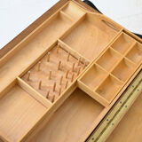 Side table with sewing compartment
