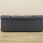 Italian leather sofa, three-seater, 1970s