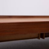 Magnifique méridienne en teck de style minimaliste, années 1950, Hollande