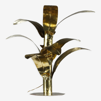 Palm tree brass floor/table lamp, Bottega Gadda Italy, 1960