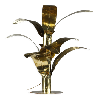 Palm tree brass floor/table lamp, Bottega Gadda Italy, 1960