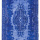Hand-knotted contemporary oriental 1980s 174 cm x 273 cm blue carpet
