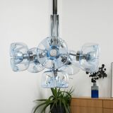 Chandelier, Italian design, Murano glass, 1970s, manufactured in Italy