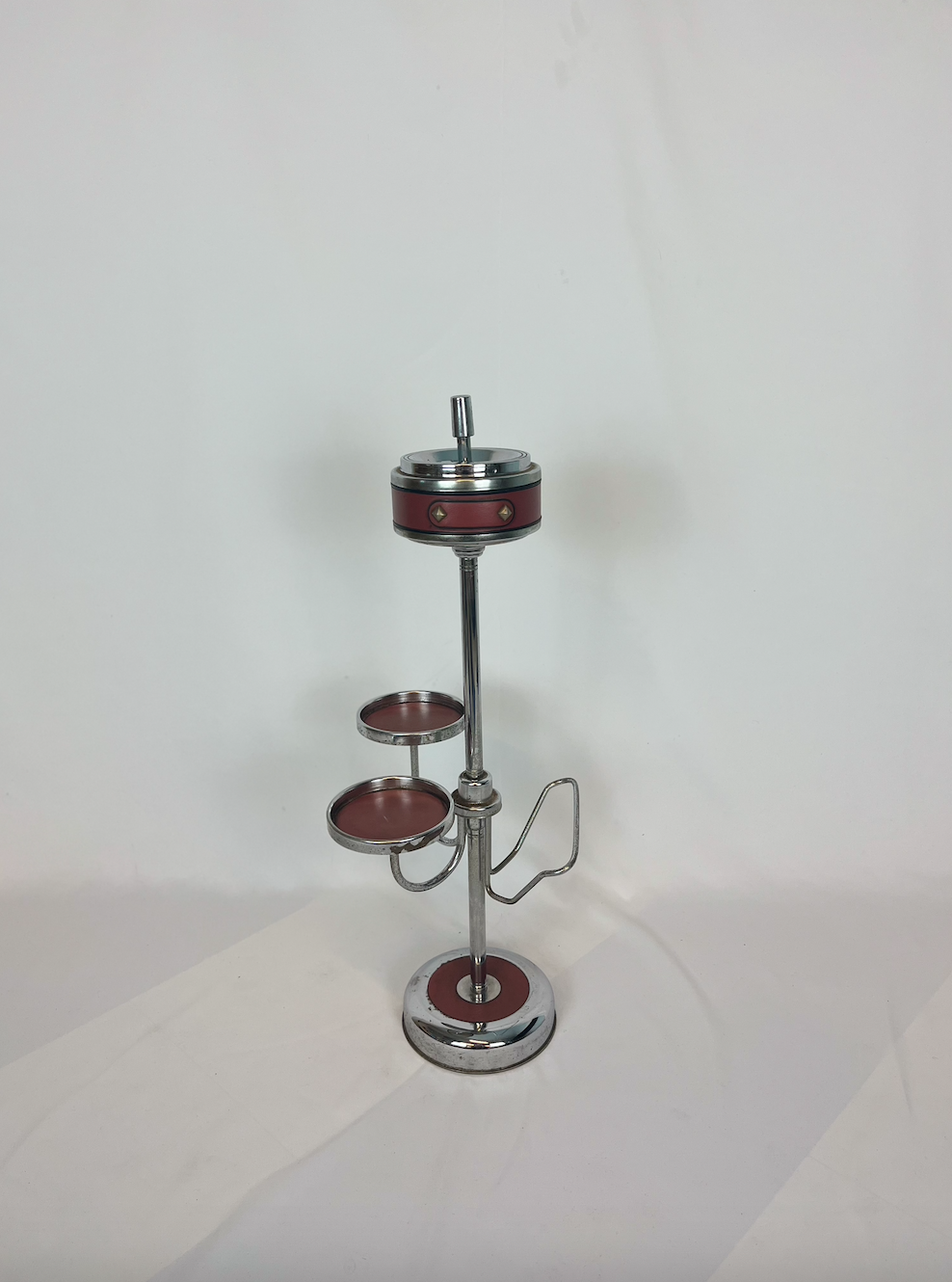 Vintage stand ashtray magazine holder