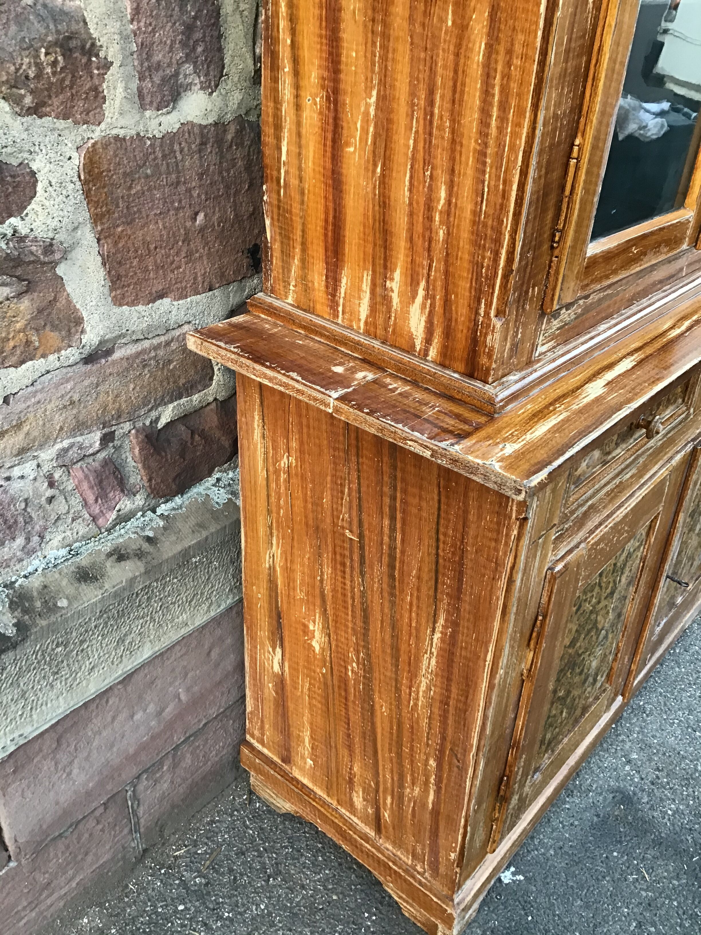 Buffet 2 corps sapin Alsace cottage 1920