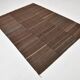 5x8 Dark Brown Ethnic Turkish Kilim Rug, 169x238Cm