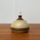 Mid-century Danish studio ceramic oil lamp by Bjergard, 1960s.