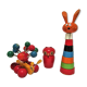 three toys wood nice snail rabbit vintage design FMF Kouvalias