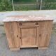 Art Deco vintage Parisian buffet renovated in solid wood and pink marble 123cm
