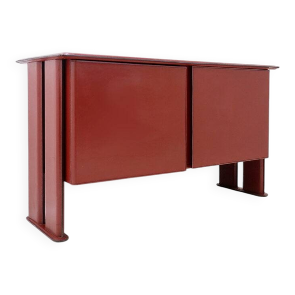 Buffet en cuir par De Couro du Brésil - Années 1980
