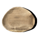 Grand vide poche ou plat en bois pétrifié ovale beige D36x28 -3783