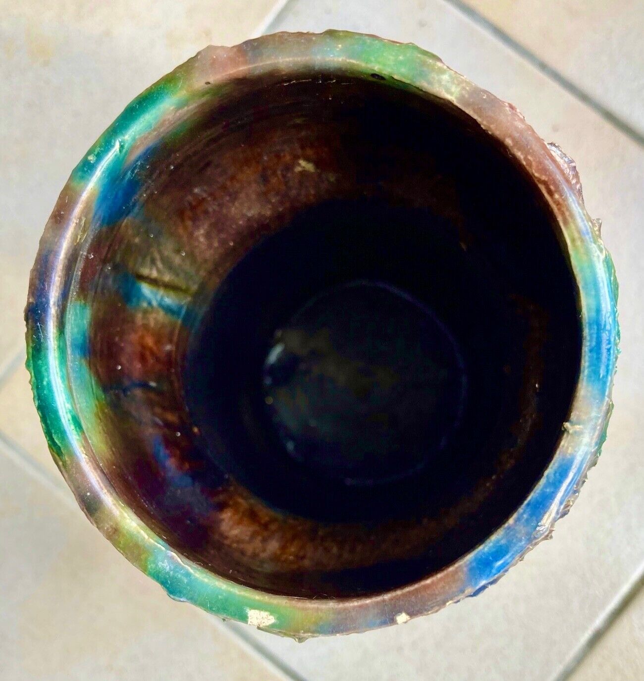 Charles Maes art nouveau ceramic vase in Sint-Amandsberg / Ghent in Belgium