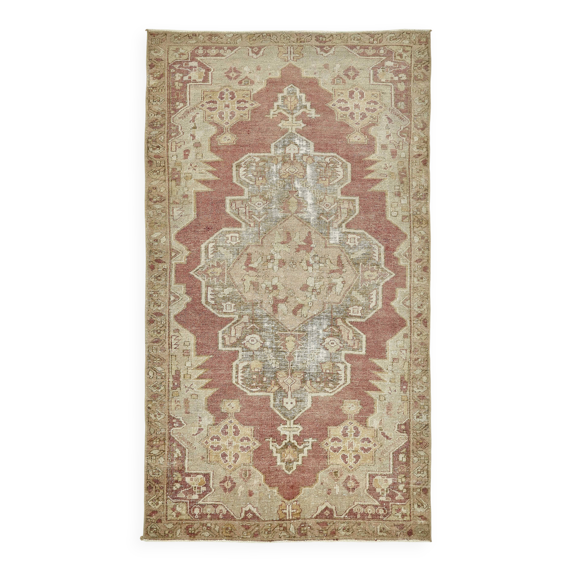 Turkish Vintage Anatolian Rug 136 cm x 240 cm