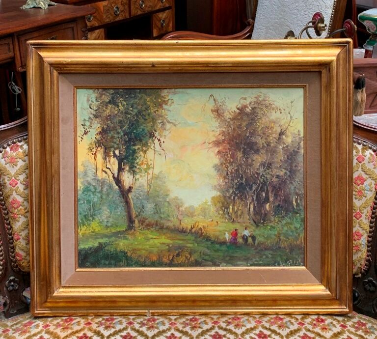 Painting "Forest landscape".