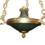 Lustre 3 branches empire en bronze