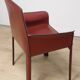 Vintage De Couro leather upholstered armchair, 1980s