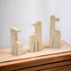 Family of 3 travertine giraffes by Fratelli Mannelli