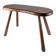 Rustic hand-carved wooden bench with organic shape, 1940s