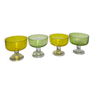 Summer glass dessert bowls