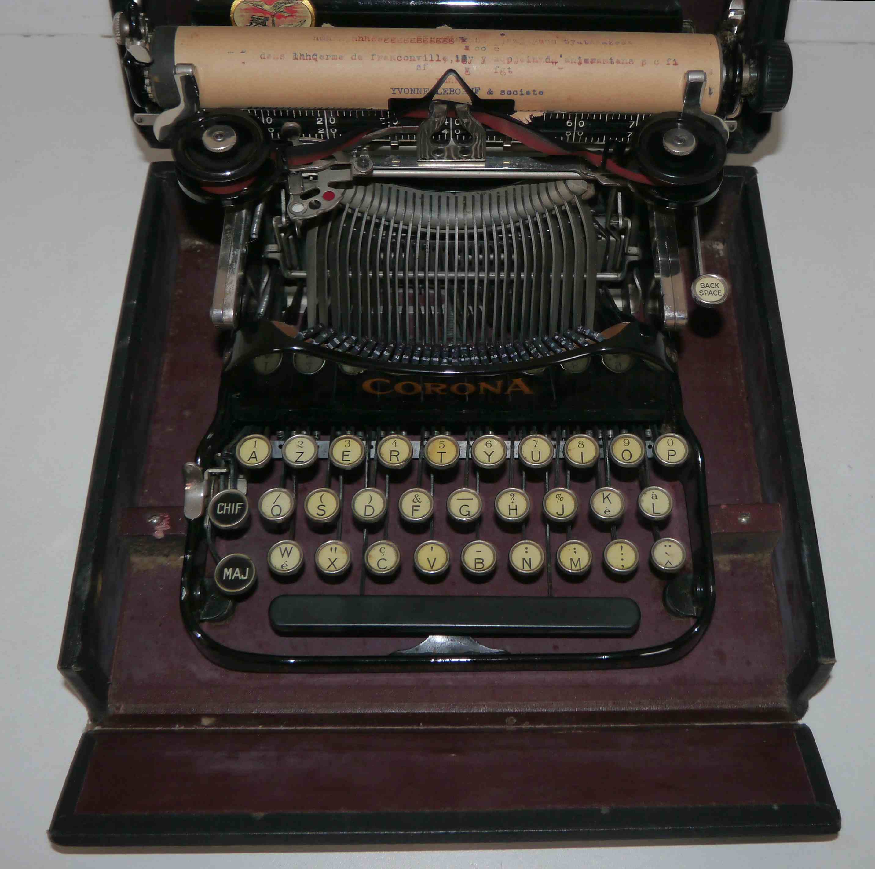 Corona Portable Typewriter No. 3