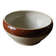Digoin two-tone glazed vintage stoneware salad bowl