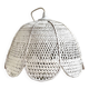 Rattan and wicker flower suspension
