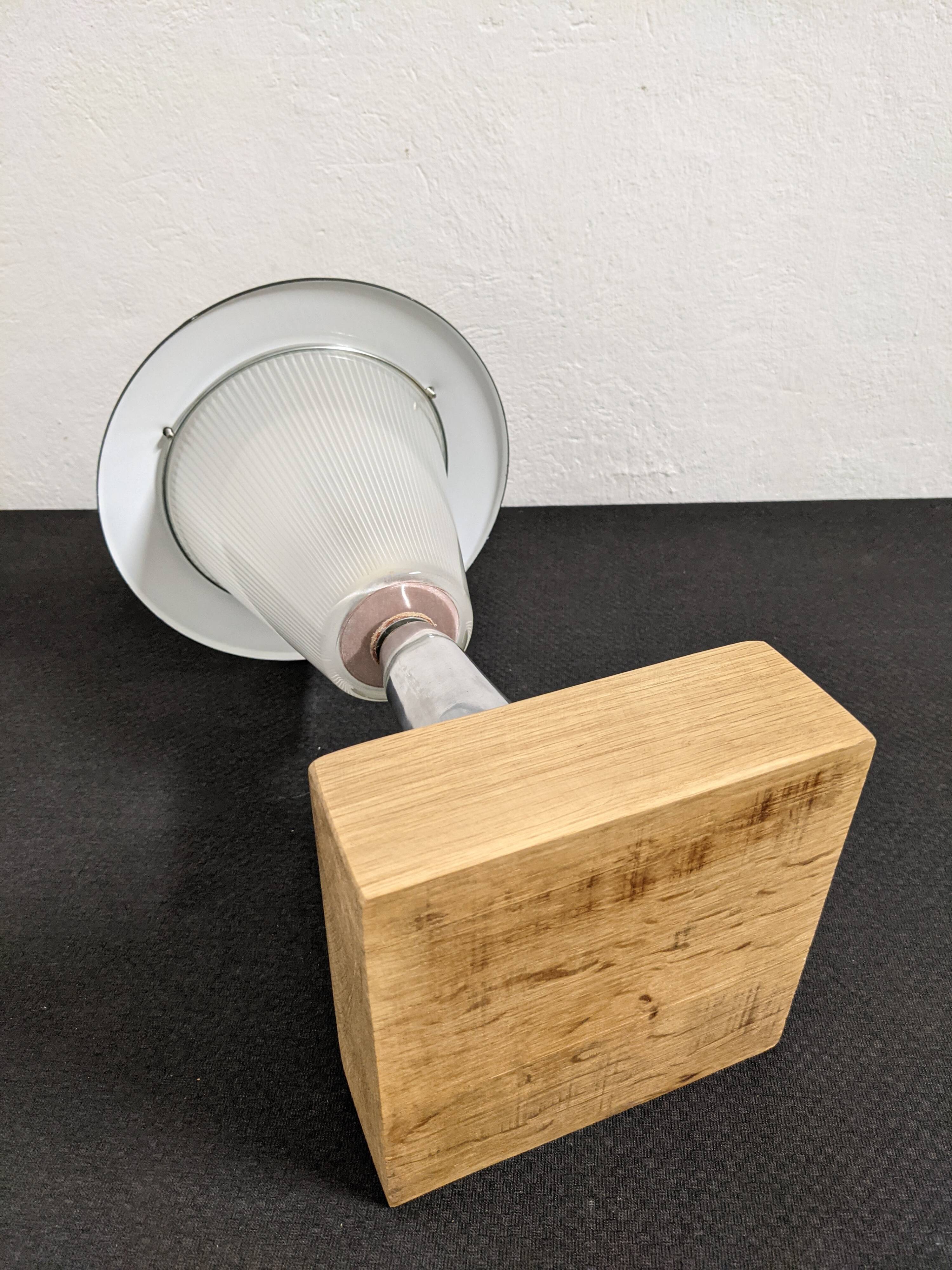 Holophane glass lamp from the 50s/60s
