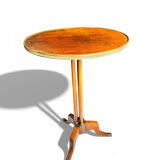 Side table / guéridon from the 19th century, tripod base "crowned dragon"