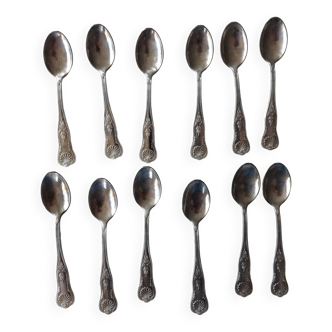 Silver metal cutlery