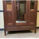 Armoire en bois sculpté, 2 miroirs, vers 1910