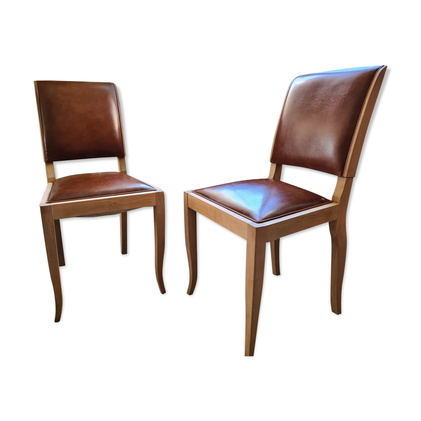 Set of 2 chic vintage chairs