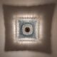 Vintage Hustadt Leuchten glass ceiling light