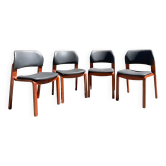 4 chaises de salle à manger années 60