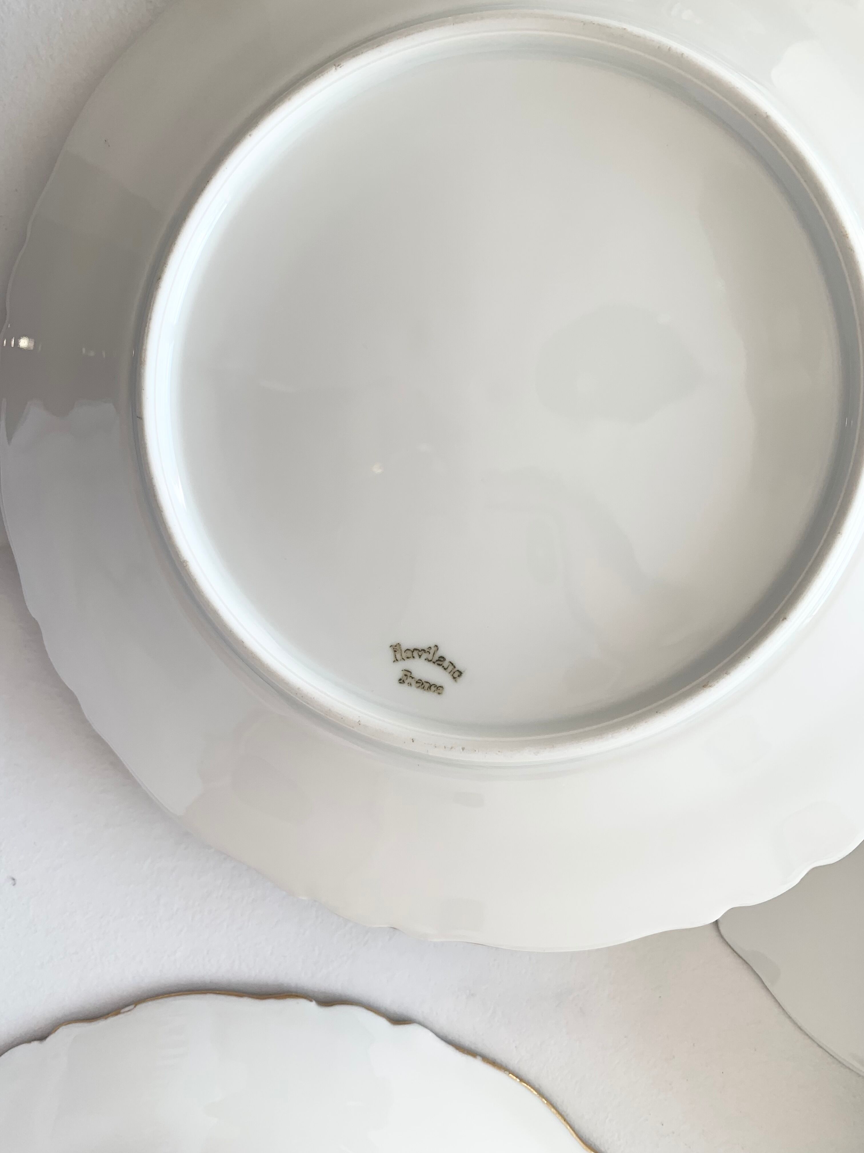 Lot de 20 assiettes anciennes  en porcelaine Haviland